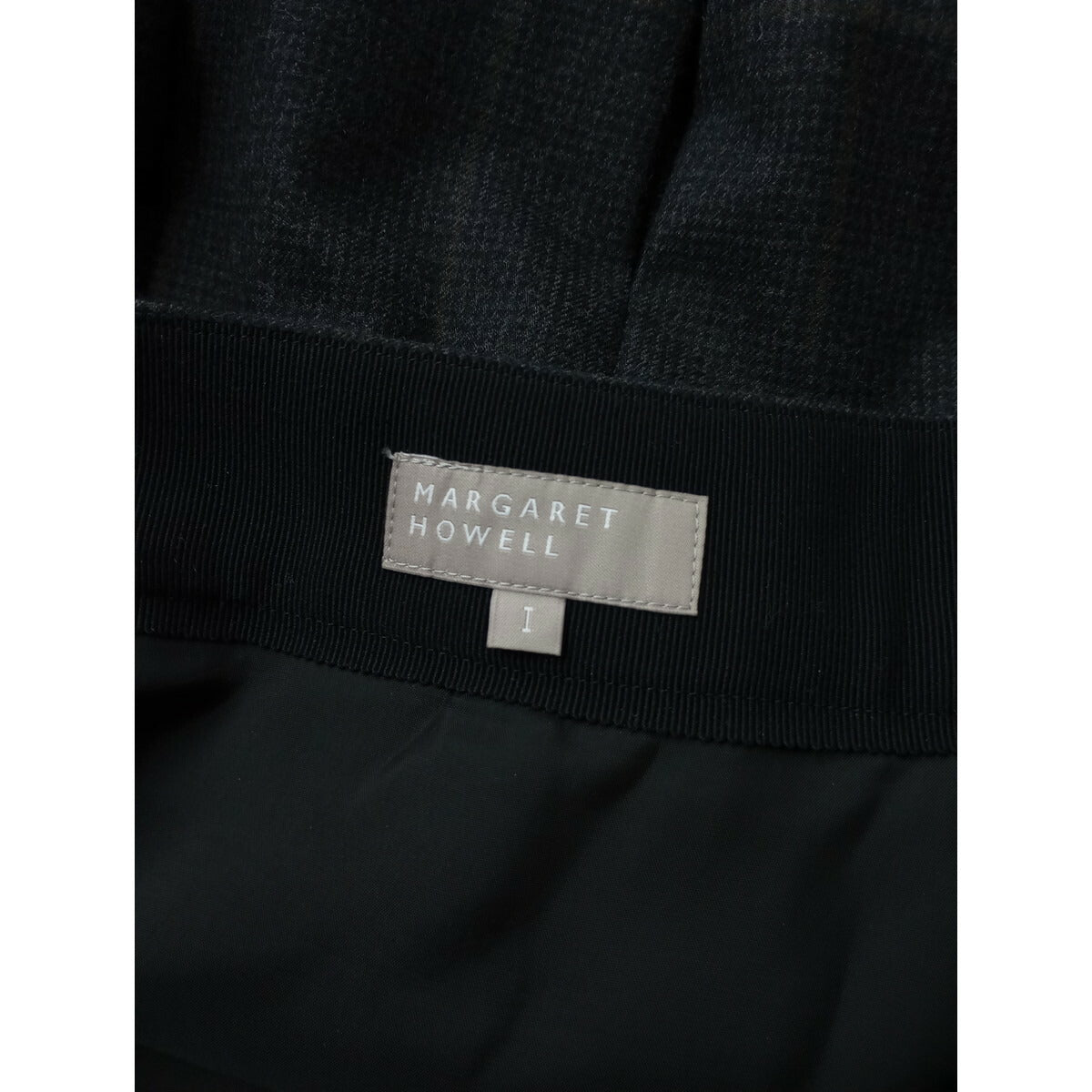 MARGARET HOWELL マーガレットハウエル FINE WOOL FLANNEL SKIRT ウール フランネル ロング スカート 1 グレー【中古】