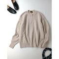 Drawer ドゥロワー FALL2 7G ウール モヘヤ カシミヤ パフスリーブ ロング スリーブ 長袖 ベージュ ニット トップス (22M＋0570)【中古】