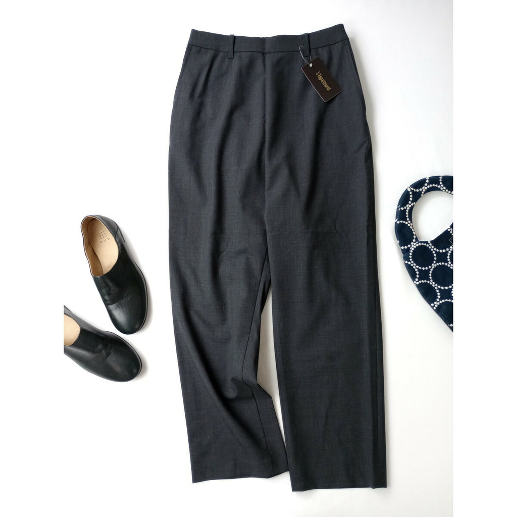 新品 24SS Lisiere L'Appartement リジェール アパルトモン Relax Pants パンツ グレー 038