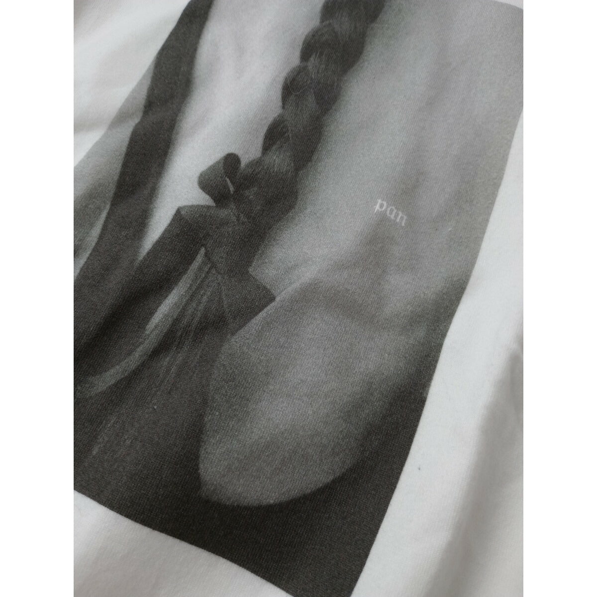 25SS pan×plageパン プラージュ別注 photo tee Nico Perezフォトプリントコットン綿 100％ 半袖Tシャツカットソートップス F 白 ホワイト【中古】