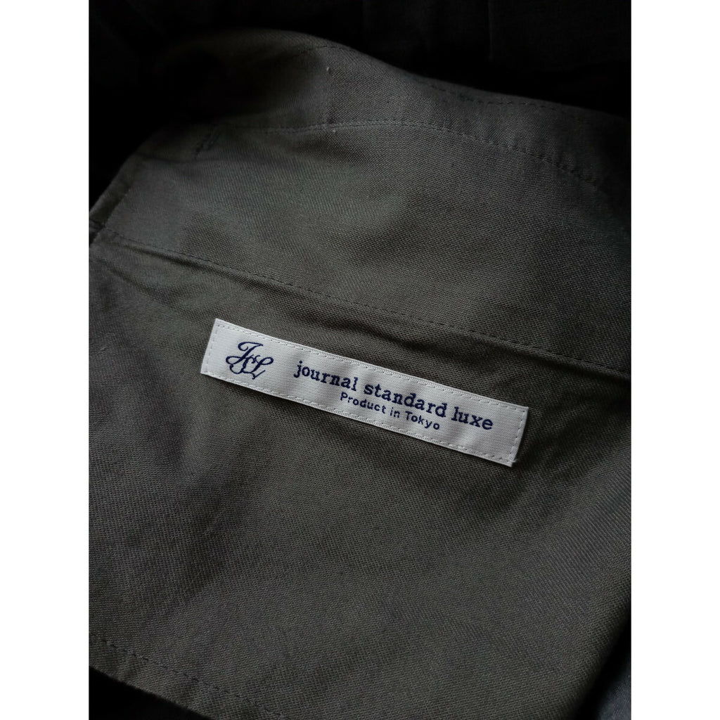 23AW JOURNAL STANDARD LUXE ジャーナルスタンダード ラックス TR ツイル ストレッチ サルエル パンツ グレー S【中古】