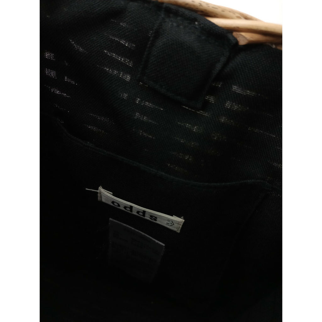 odds オッズ 天然 アラログ の かご バッグ 黒 ブラック【中古】