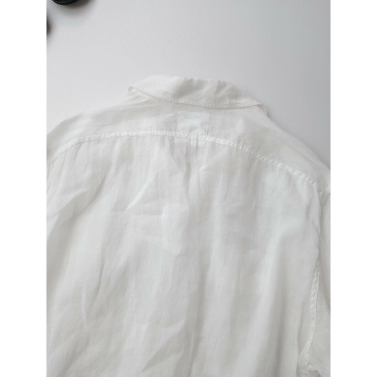 MADISON BLUE マディソンブルー HAMPTON LONG SHIRT ハンプトン ロング シャツ トップス リネン 麻 100％ 長袖 白 ホワイト 00 F【中古】