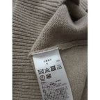 NATIVE VILLAGE ネイティブ ヴィレッジ Open back vest オープン バック ニット ベスト ウール 毛 100％ ベージュ (21M＋1736)【中古】