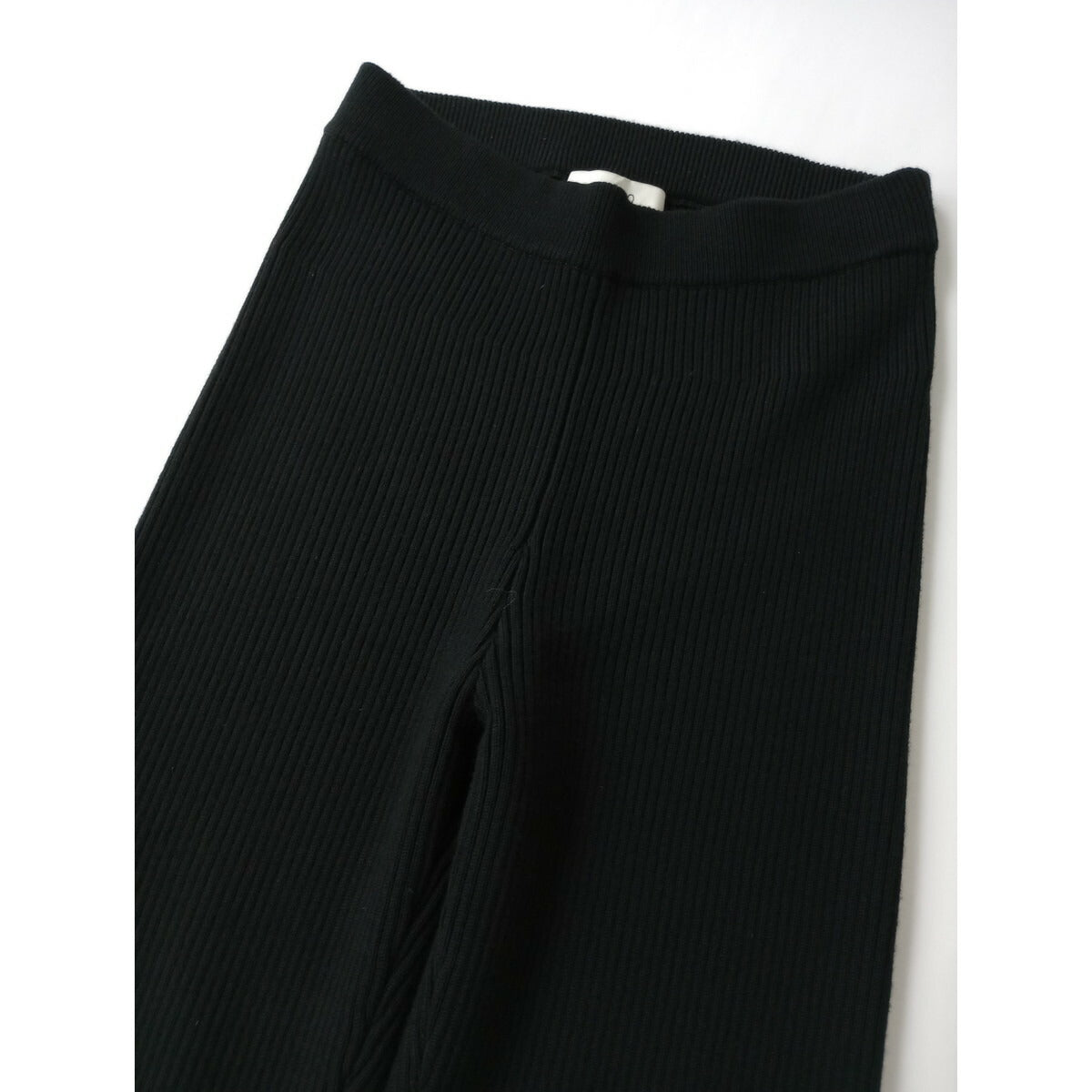 STUDIO NICHOLSON スタジオニコルソン 9GG MERINO RIB LEGGING リブ ニット レギンス パンツ 黒 ブラック 0 (22M＋9609)【中古】