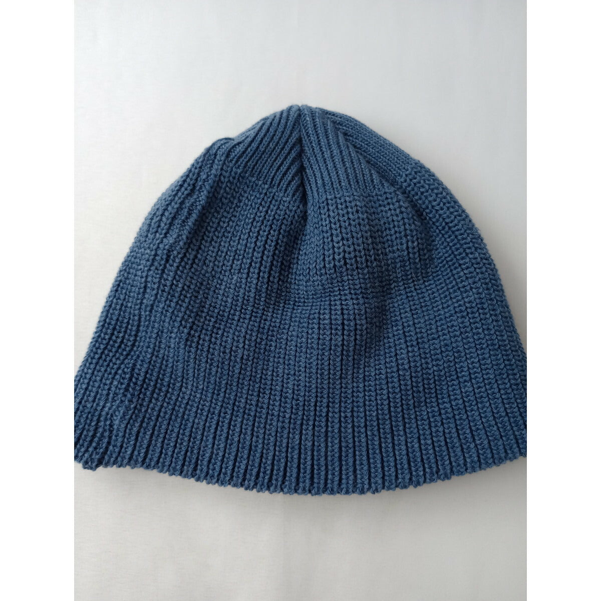 KIJIMA TAKAYUKI キジマタカユキ コットンアクリル ニット キャップ 帽子 ニット帽 ブルー (11M＋0522)【中古】