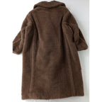 新品 マックスマーラ MaxMara NUEVO テディベア アイコンコート カシミヤミックス TEDDY ブラウン S (DM＋0809)