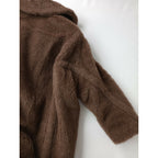 新品 マックスマーラ MaxMara NUEVO テディベア アイコンコート カシミヤミックス TEDDY ブラウン S (DM＋0809)