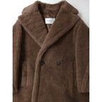 新品 マックスマーラ MaxMara NUEVO テディベア アイコンコート カシミヤミックス TEDDY ブラウン S (DM＋0809)