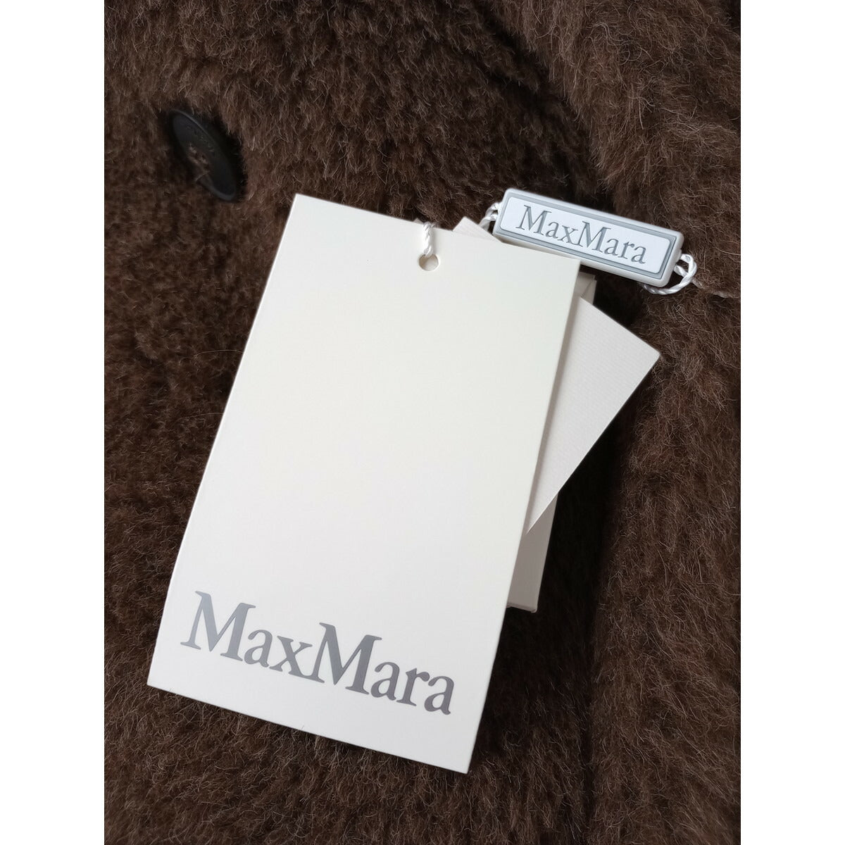 新品 マックスマーラ MaxMara NUEVO テディベア アイコンコート カシミヤミックス TEDDY ブラウン S (DM＋0809)