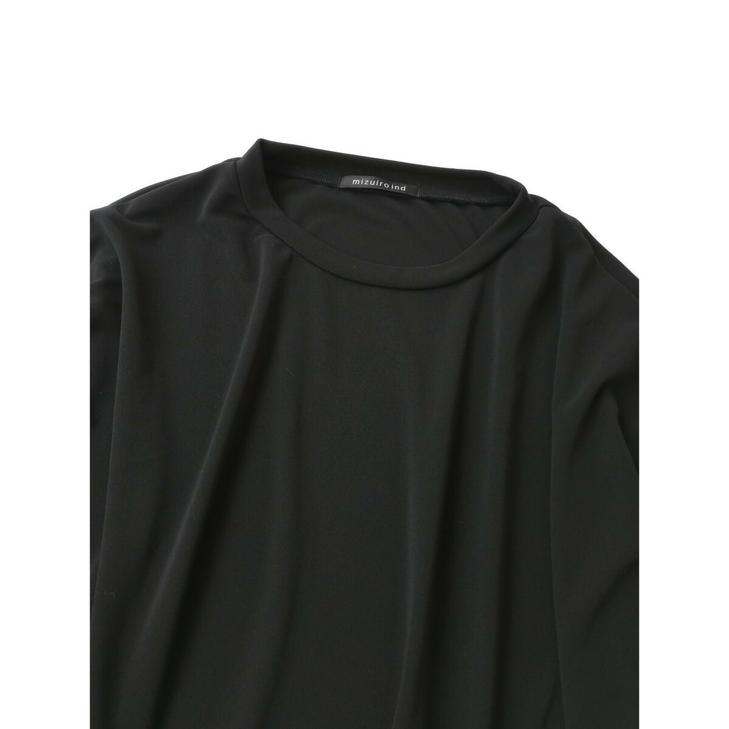 mizuiro ind ミズイロインド 長袖 ロング ワンピース 黒 ブラック【中古】