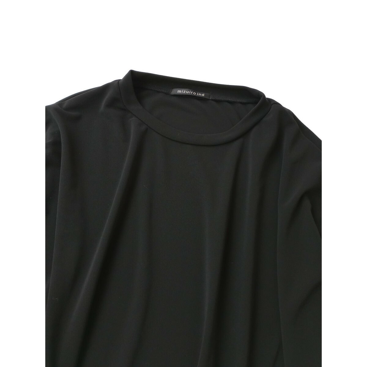 mizuiro ind ミズイロインド 長袖 ロング ワンピース 黒 ブラック【中古】