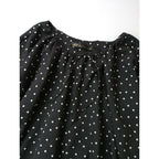 Cloth&Cross クロスアンドクロス 雅姫 ドット 柄 ロング ワンピース 水玉 黒 ブラック【中古】
