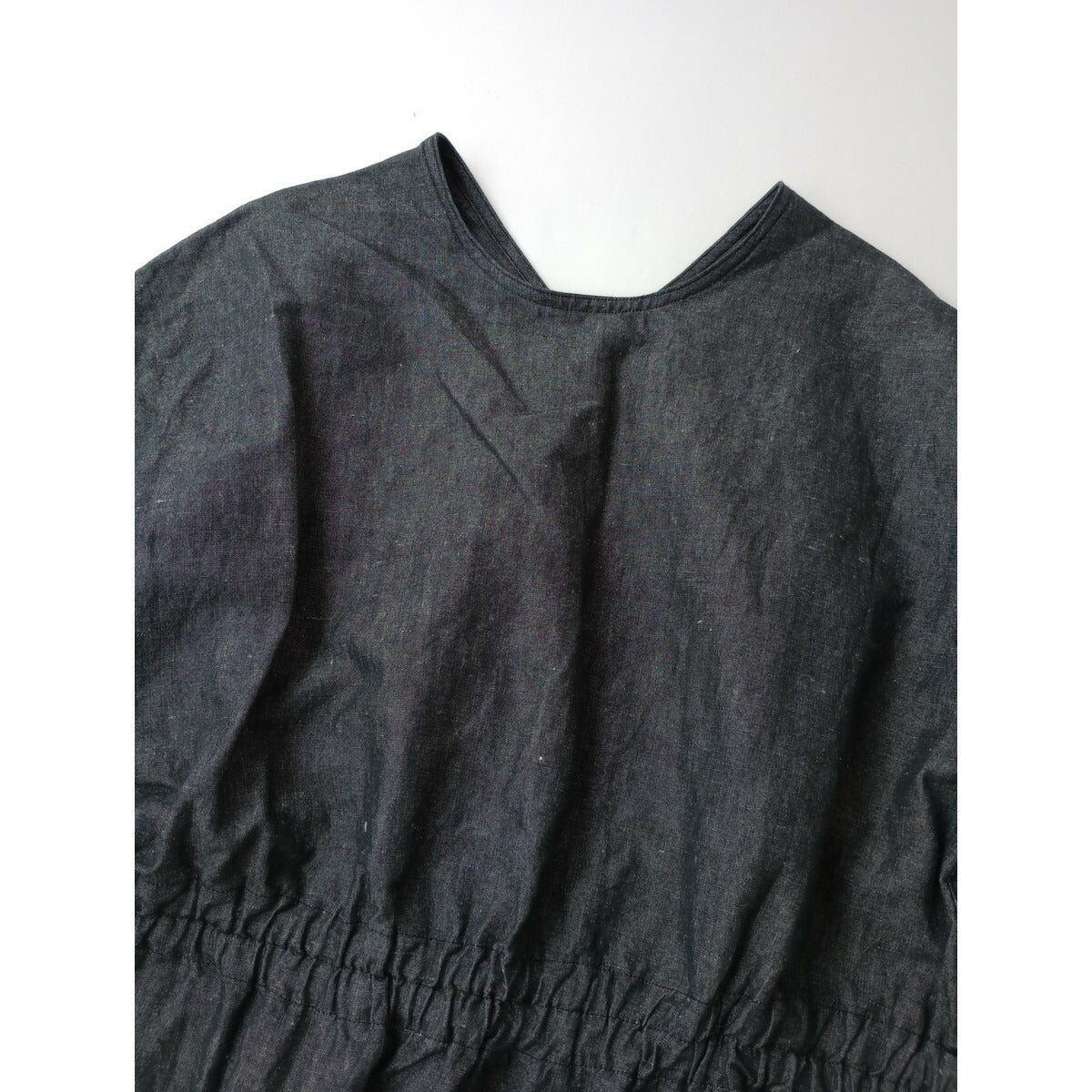 R&D.M.Co- オールドマンズテーラーCHAMBRAYCOTTON HEMPPOCKET DRESS シャンブレーコットンヘンプポケットドレス ロングワンピースグレーＭ【中古】