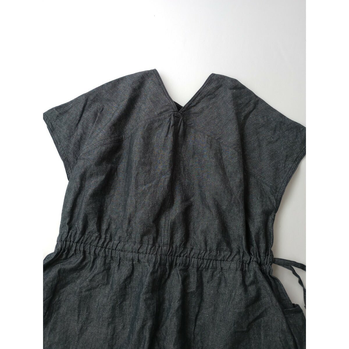 R&D.M.Co- オールドマンズテーラーCHAMBRAYCOTTON HEMPPOCKET DRESS シャンブレーコットンヘンプポケットドレス ロングワンピースグレーＭ【中古】