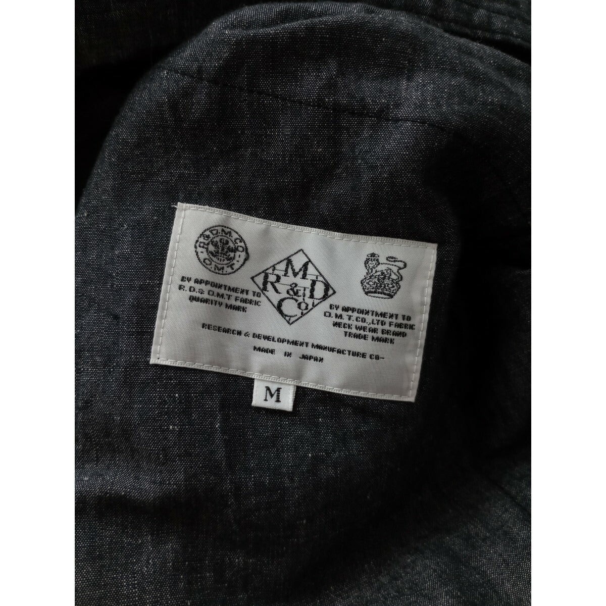 R&D.M.Co- オールドマンズテーラーCHAMBRAYCOTTON HEMPPOCKET DRESS シャンブレーコットンヘンプポケットドレス ロングワンピースグレーＭ【中古】