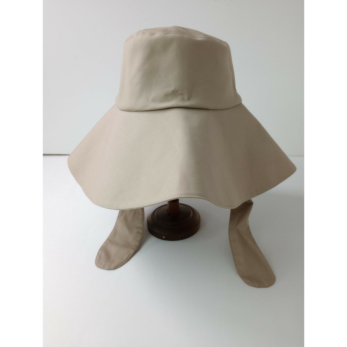 sugri スグリ ハット 帽子 ベージュ コットン 綿 100％ size 58cm【中古】