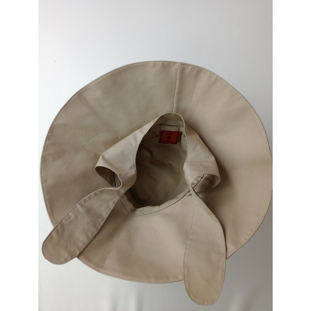 sugri スグリ ハット 帽子 ベージュ コットン 綿 100％ size 58cm【中古】