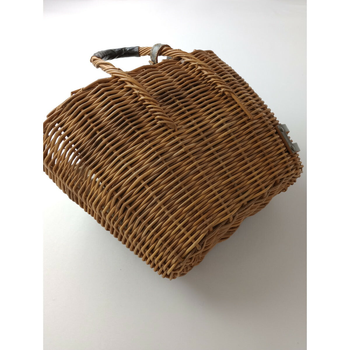 ebagos エバゴス かご バッグ 藤 ダークブラウン【中古】