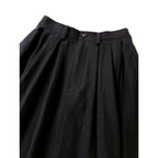ZANINI with A&S ARTS&SCIENCE アーツアンドサイエンス Pleated Skirt ロング スカート ウール 毛 100％ ネイビー 1  (23M＋0375)【中古】