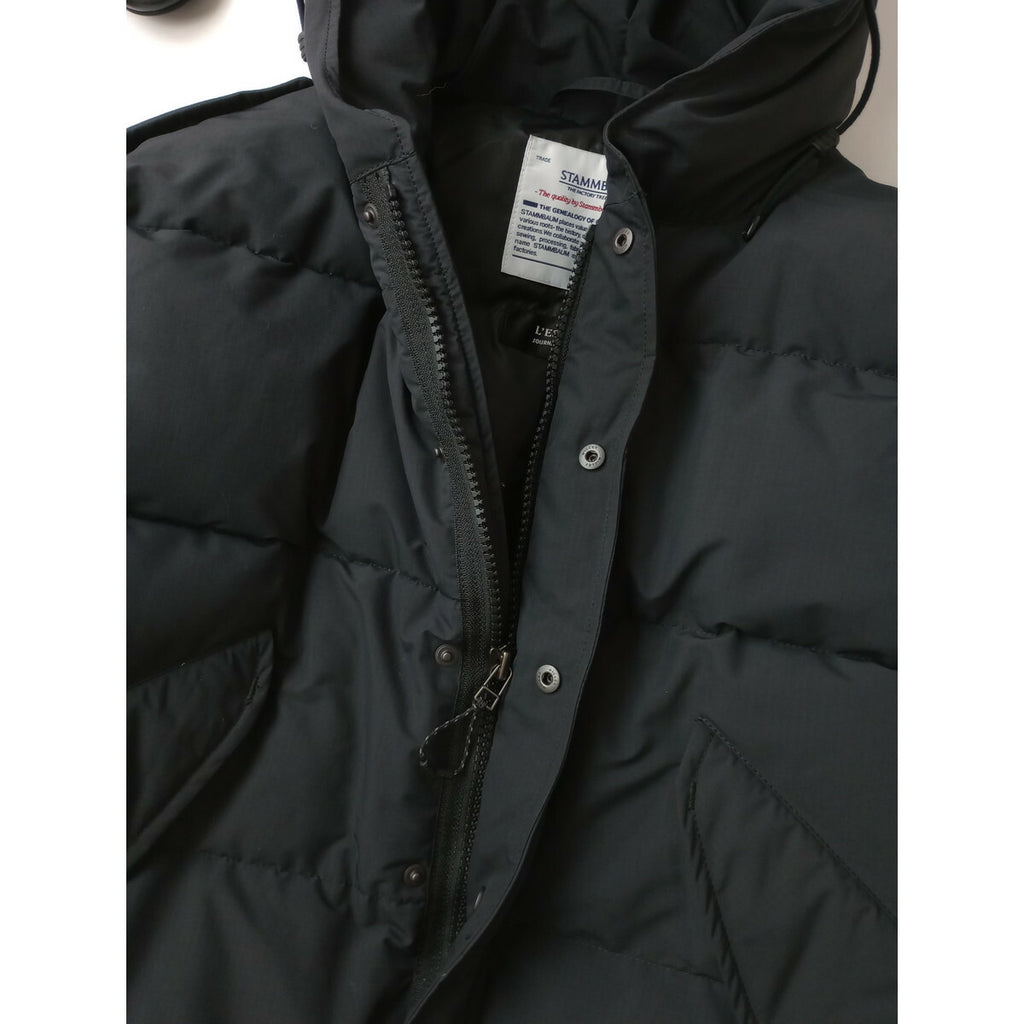 JOURNAL STANDARD L’essage × STAMMBAUM ジャーナルスタンダード レサージュ 別注 ショート丈 ダウンジャケット 黒 ブラック F(DM＋0820)【中古】