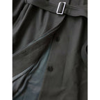 RIM.ARK リムアーク ウール Stand collar melton CT スタンドカラー ロングコート ベルト付き グレー 38 (20M＋1728)【中古】