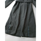 RIM.ARK リムアーク ウール Stand collar melton CT スタンドカラー ロングコート ベルト付き グレー 38 (20M＋1728)【中古】