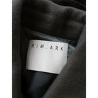 RIM.ARK リムアーク ウール Stand collar melton CT スタンドカラー ロングコート ベルト付き グレー 38 (20M＋1728)【中古】