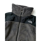 THE NORTH FACE ザノースフェイス フリース ジップアップ ブルゾン ジャケット グレー 黒 ブラック M (16M＋2597)【中古】