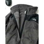 THE NORTH FACE ザノースフェイス フリース ジップアップ ブルゾン ジャケット グレー 黒 ブラック M (16M＋2597)【中古】