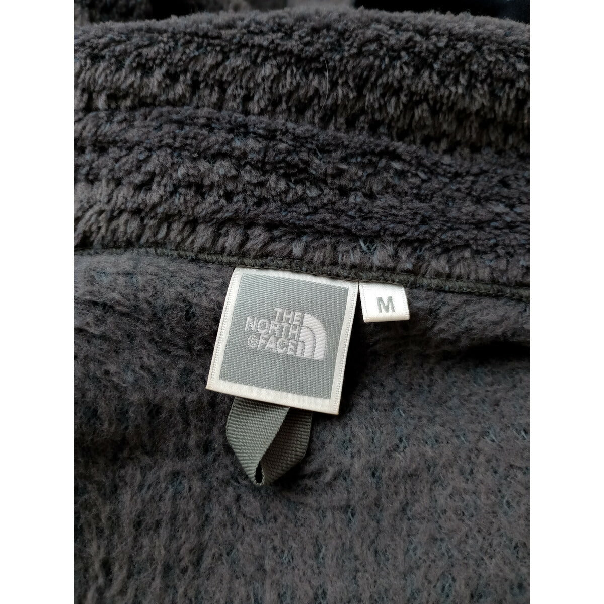 THE NORTH FACE ザノースフェイス フリース ジップアップ ブルゾン ジャケット グレー 黒 ブラック M (16M＋2597)【中古】