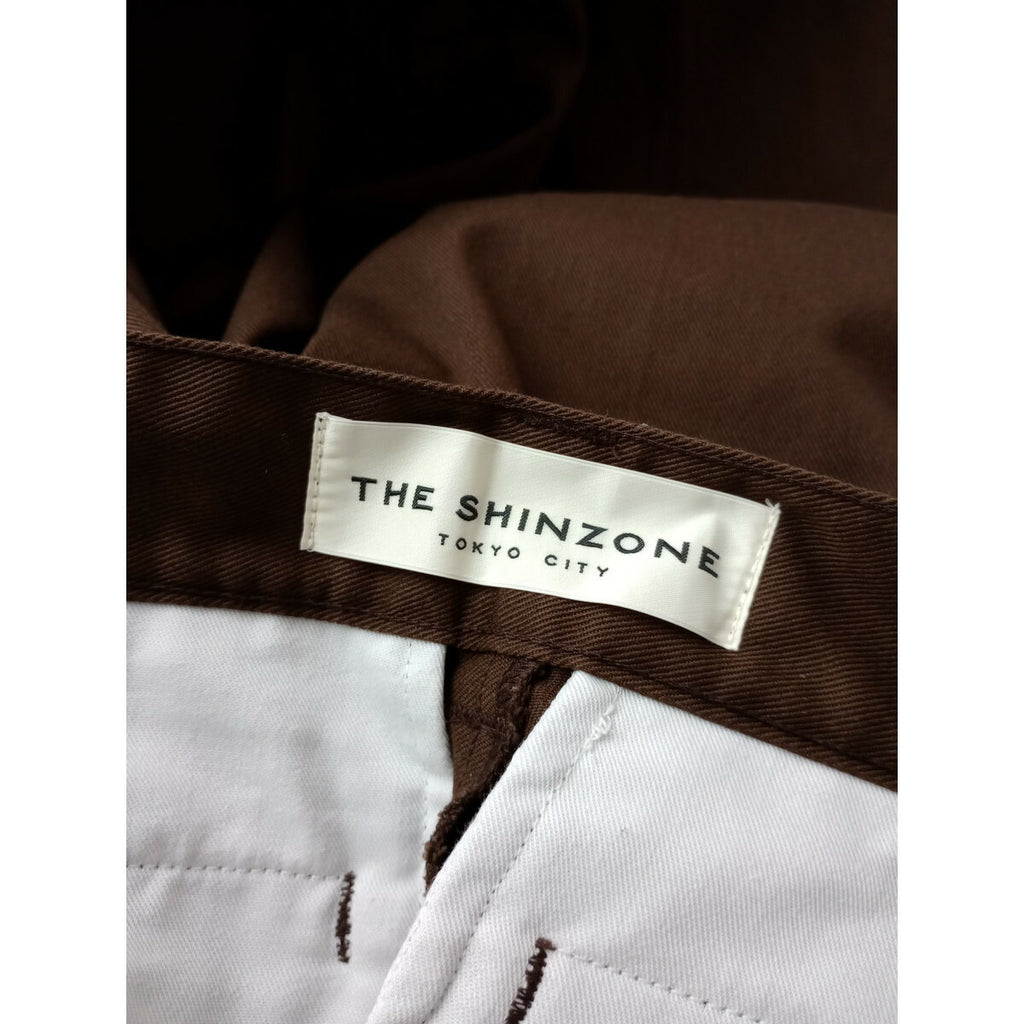 THE SHINZONE シンゾーン SKATER PANTS センター プレス スケーター パンツ ブラウン 茶色 34【中古】