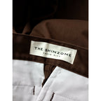 THE SHINZONE シンゾーン SKATER PANTS センター プレス スケーター パンツ ブラウン 茶色 34【中古】