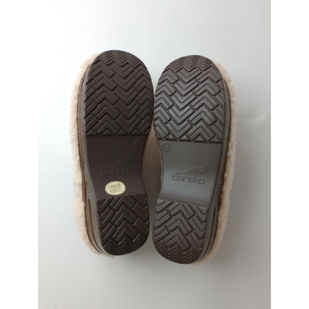 DANSKO ダンスコ プロフェッショナル 羊毛 ボア シューズ 靴 ライトベージュ 39 (24M＋9513)【中古】