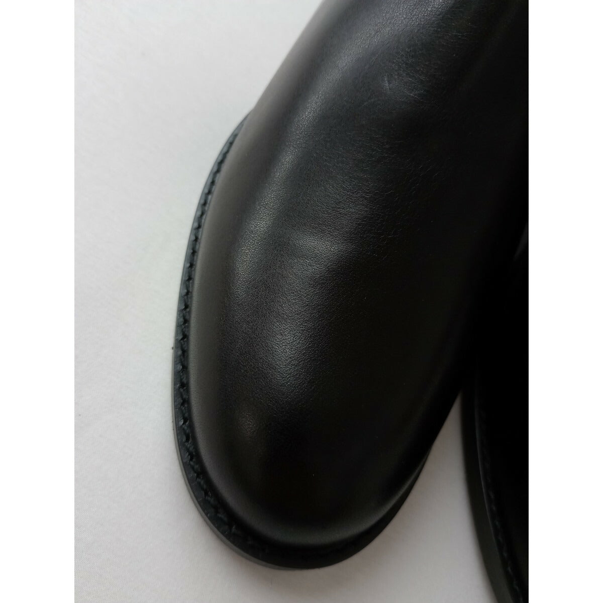 MARGARET HOWELL idea マーガレットハウエル アイデア サイドゴア ショート ブーツ HYDROSTOPPER 黒 ブラック 【防滑・スノーソール】 25 靴【中古】