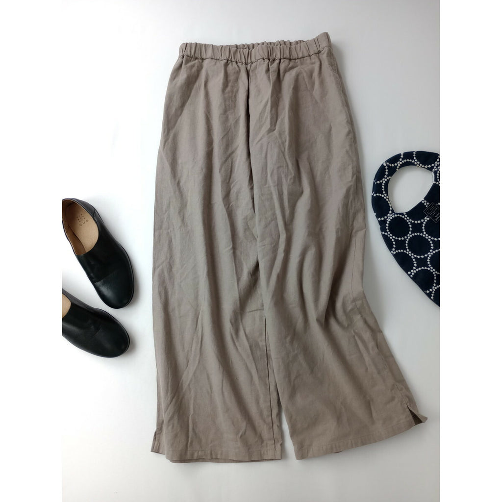 suzuki takayuki スズキタカユキ calecons wide straight ワイド パンツ ベージュ 02【中古】