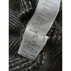 blurhmsブラームスAlpaca Bird's-eye Knit Cardiganアルパカウールバーズアイニットカーディガン 黒ブラック ライトベージュ 0 (25M＋0813)【中古】