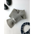 nest Robe ネストローブ ニット ミニ マフラー ストール グレー 【中古】
