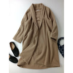 MITTAN ミッタン カシミヤ混 半纏 ロング コート ベージュ 1 (20M＋1726)【中古】