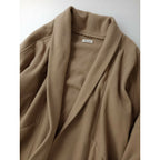 MITTAN ミッタン カシミヤ混 半纏 ロング コート ベージュ 1 (20M＋1726)【中古】