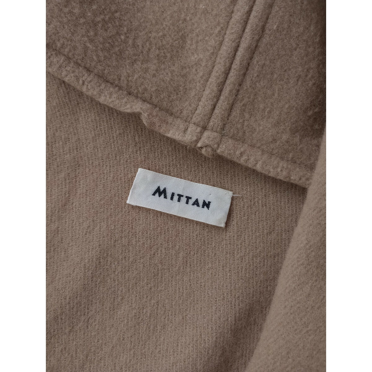 MITTAN ミッタン カシミヤ混 半纏 ロング コート ベージュ 1 (20M＋1726)【中古】