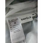 ENFOLD エンフォルド プリーツ ロング スカート ブルー【中古】