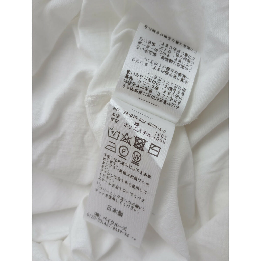 24AW R'IAM PLAGE リアム プラージュ Sheer cuff プルオーバー シアー カットソー トップス 長袖 白【中古】