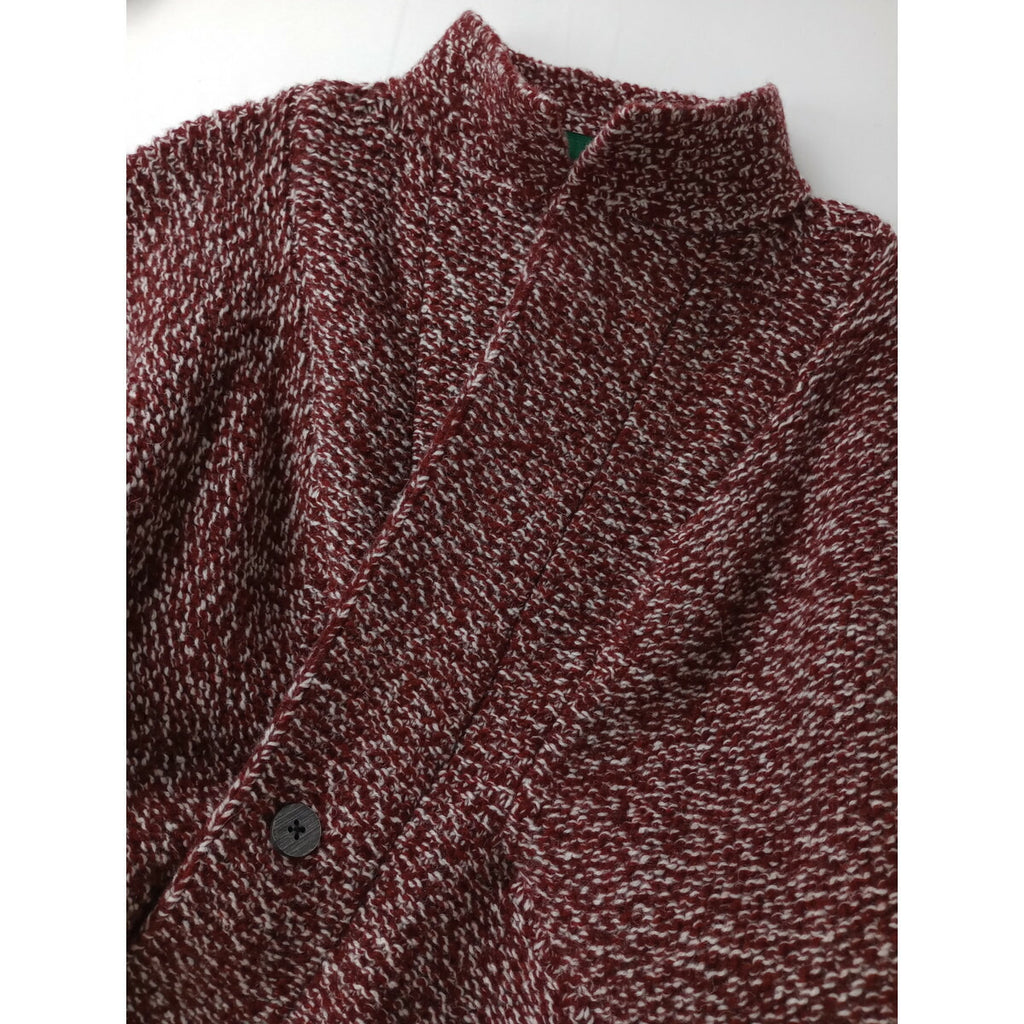 KOTONA コトナ ウール カシミヤ ニット カーディガン ジャケット ワインレッド (21M＋1735)【中古】