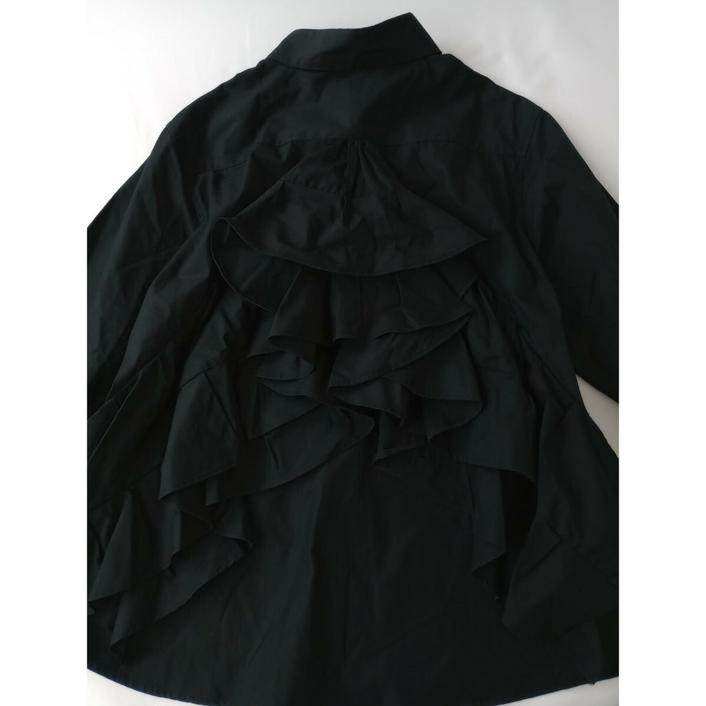 KEITAMARUYAMA ケイタマルヤマ Aライン バッグ フリル 長袖 シャツ トップス 黒 ブラック 01【中古】