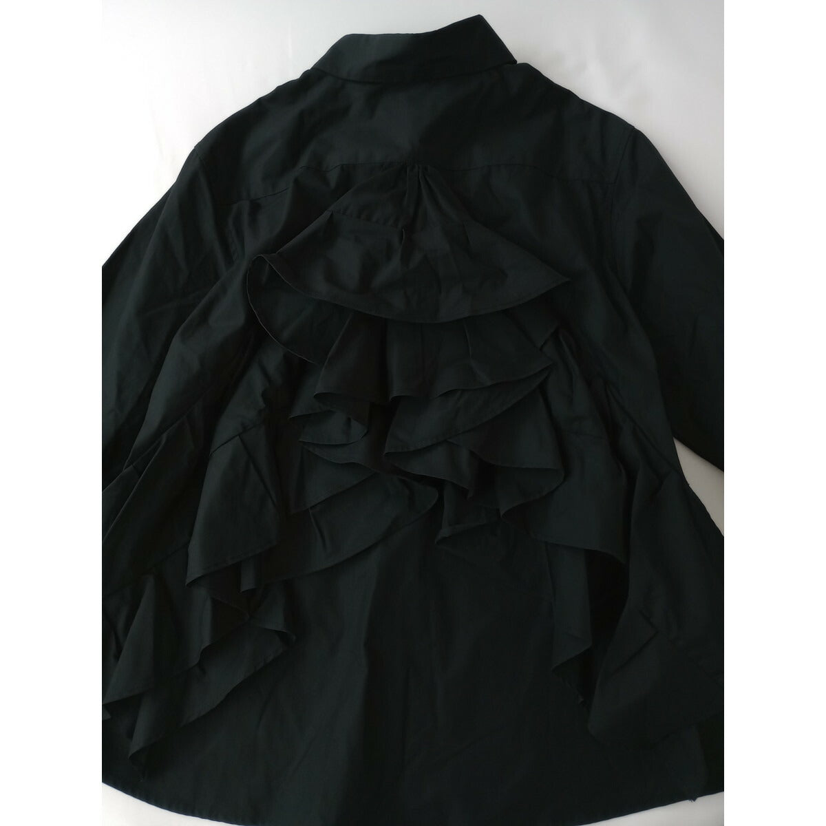 KEITAMARUYAMA ケイタマルヤマ Aライン バッグ フリル 長袖 シャツ トップス 黒 ブラック 01【中古】