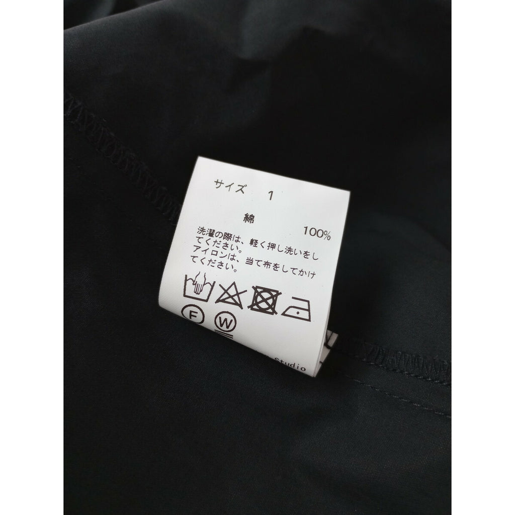 KEITAMARUYAMA ケイタマルヤマ Aライン バッグ フリル 長袖 シャツ トップス 黒 ブラック 01【中古】