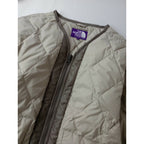 THE NORTH FACE PURPLE LABELザノースフェイス パープル レーベル プラスフィールド ダウン カーディガン ベージュ WM (15M＋0517)【中古】