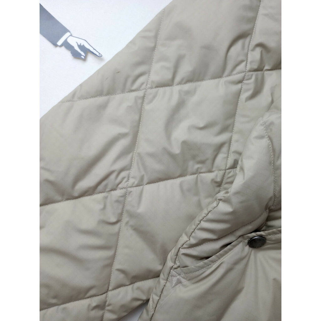 THE NORTH FACE PURPLE LABELザノースフェイス パープル レーベル プラスフィールド ダウン カーディガン ベージュ WM (15M＋0517)【中古】