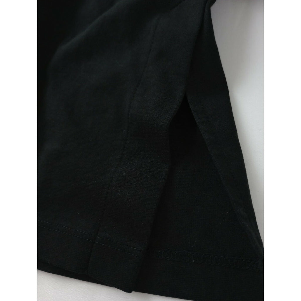 YONFA ヨンファ クルーネック カットソー 長袖 サイドスリット プルオーバー トップス 黒 ブラック FREE【中古】